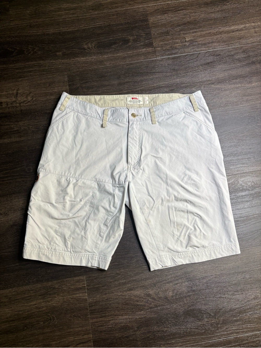 Fjallraven Abisko Lite Shorts Mens 36 Beige Outdoors Hiking Technical Trekking